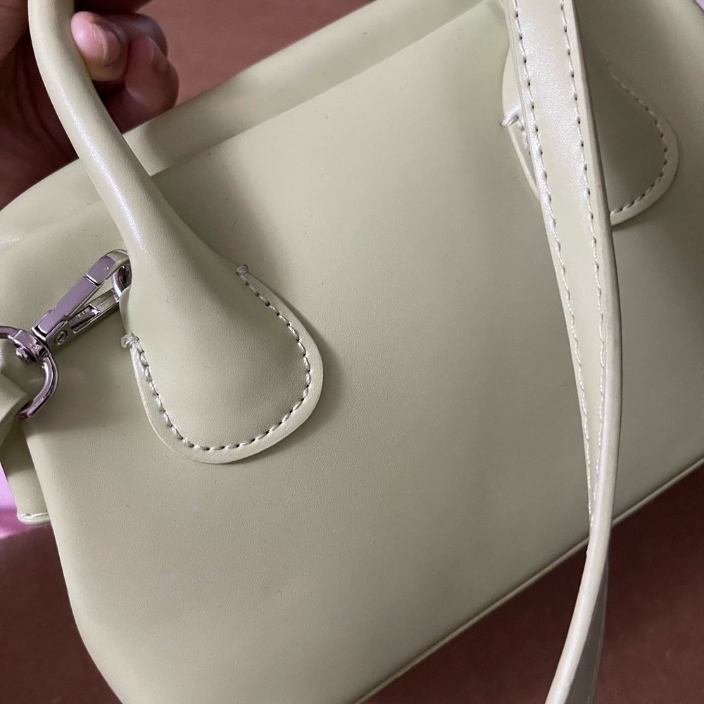 Soft Green Women's Top-Handle Crossbody Bag - Picture 5 of 5